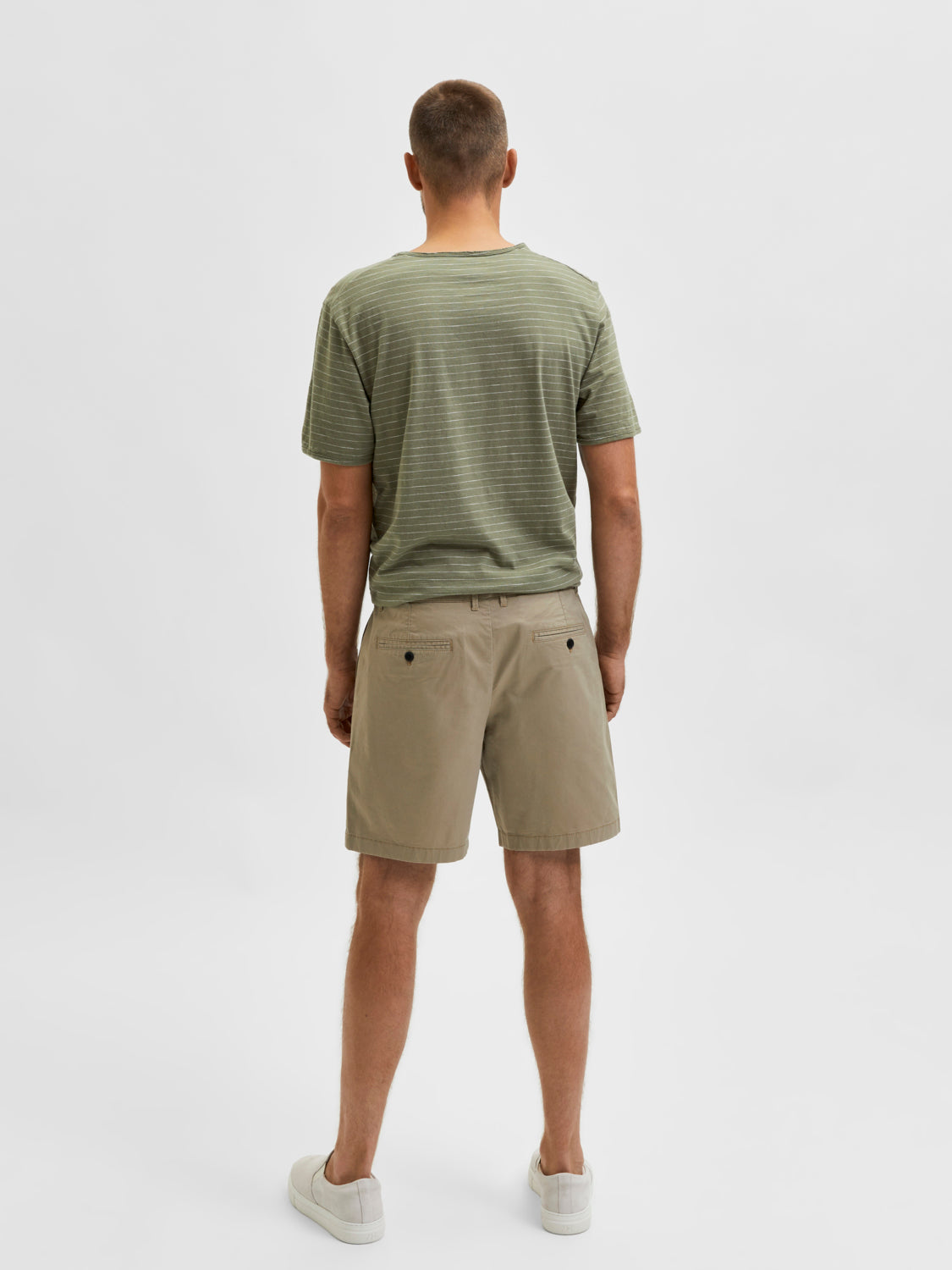 SELECTED HOMME - COMFORT-HOMME Shorts - Chinchilla